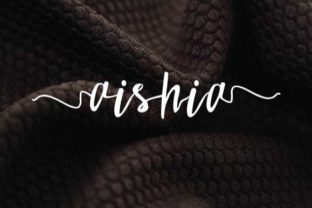 Aishia: A Sweet Script Font for Digital Design