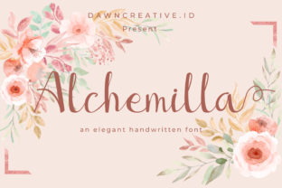 Alchemilla: A Spring-Inspired Script Font for Editors