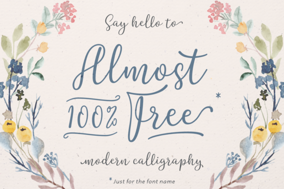 Almost 100 Free: A Bold Script Font for Marketers