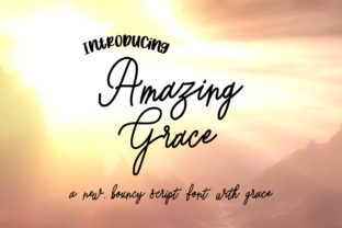 Amazing Grace: A Bouncy Script Font for Crafters