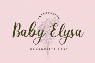 Baby Elysa: A Sophisticated Script Font for Modern Campaigns