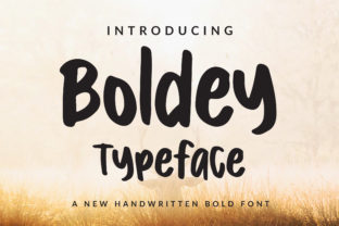 Boldey: A Modern Script Font for Editorial Design