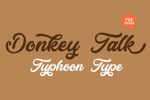 Donkey Talk: A Unique Script Font for Makers