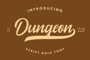 Dungeon: The Vintage Script Font for Campaigns