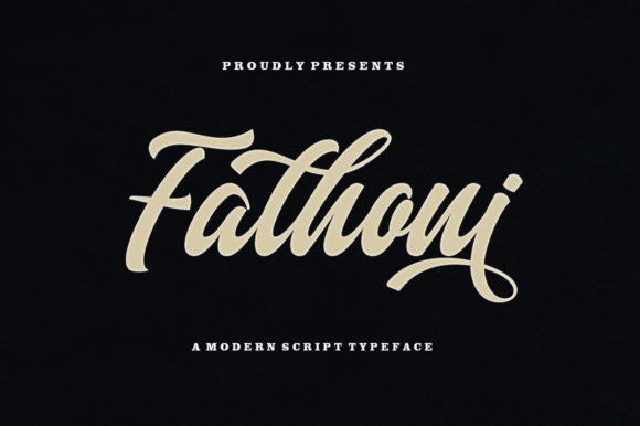 Fathoni: The Handwritten Script Font for Authentic Branding