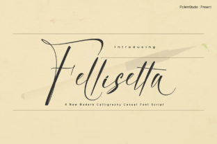 Fellisetta: A Modern Script Font for Branding