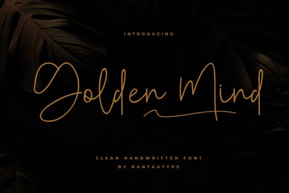 Golden Mind: A Sweet Script Font for Digital Design