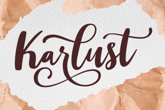 Karlust: A Cheerful Script Handwritten Font for Makers
