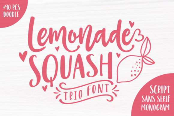 Lemonade Squash: A Sweet Script Font for Crafters