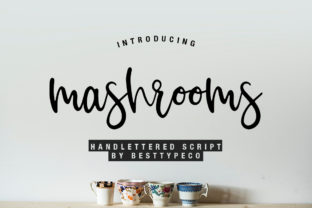 Mashrooms: A Charming Script Typeface for Makers