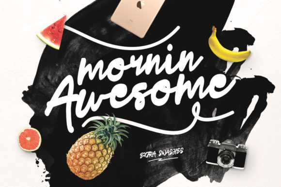 Mornin Awesome: A Bold Script Font for Branding