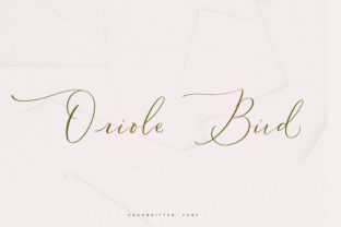 Oriole Bird: A Contemporary Script Font for Campaigns