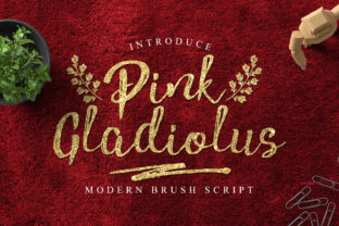 Pink Gladiolus: A Bold Script Font for Crafters