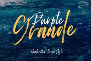 Purple Grande: A Daring Script Font for Branding
