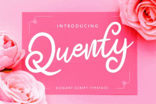 Quenty: A Fresh Script Font for Handmade Crafts