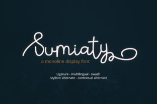 Sumiaty: A Playfully Sweet Script for Editorial Design